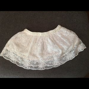 White lacey skirt